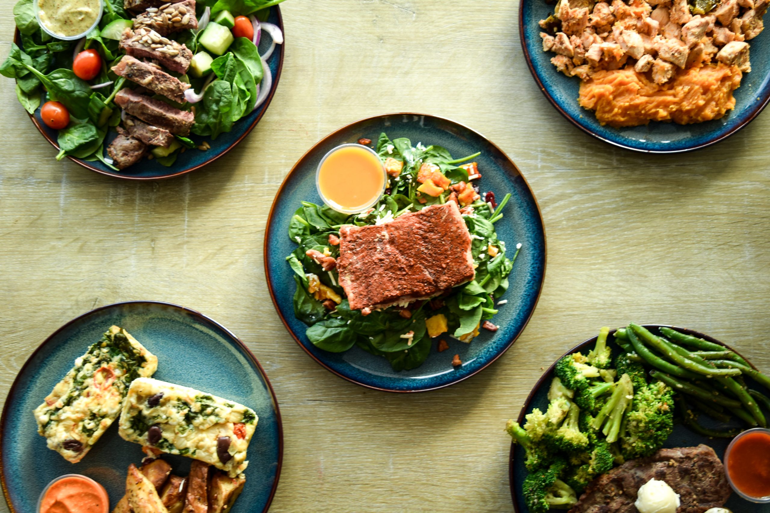 Chef-prepared meal prep containers with balanced ingredients