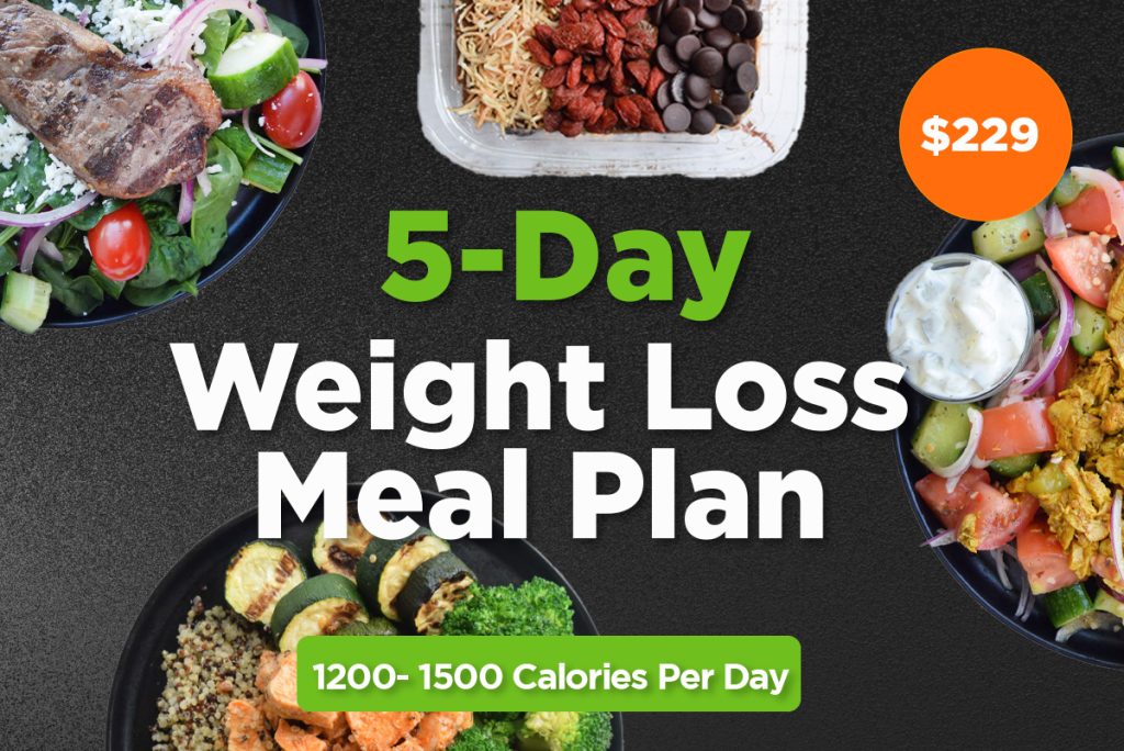 Week 4 5-day meal plan meals